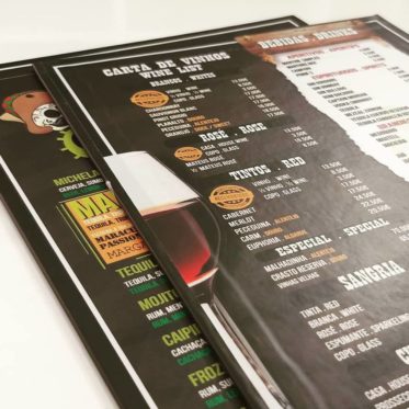 ementa para restaurante capa dura personalizar