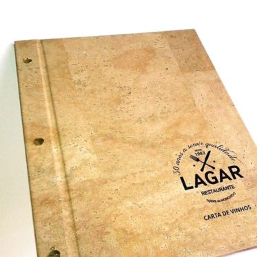 porta ementas de restaurante em cortiça personalizar